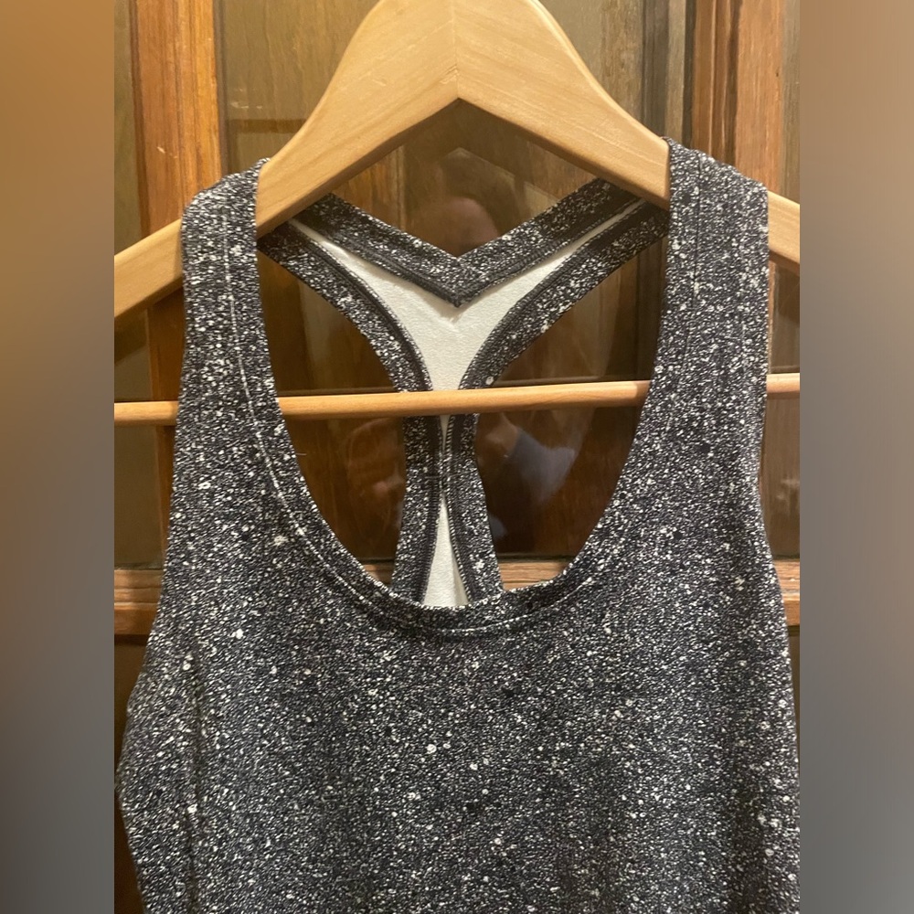 Black Speckled Tank Top